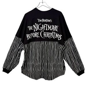 NEW Disneyland Park The Nightmare Before Christmas Black Spirit Jersey Sz 2X